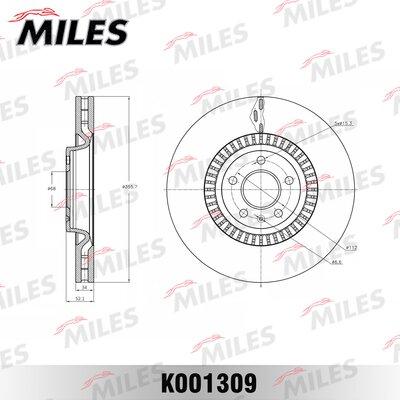 Miles K001309 - Гальмівний диск avtolavka.club