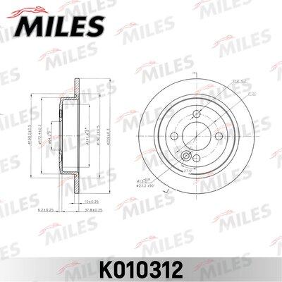 Miles K010312 - Гальмівний диск avtolavka.club