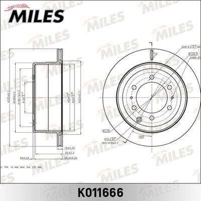 Miles K011666 - Гальмівний диск avtolavka.club