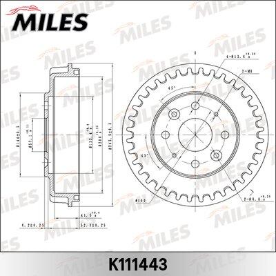 Miles K111443 - Гальмівний барабан avtolavka.club