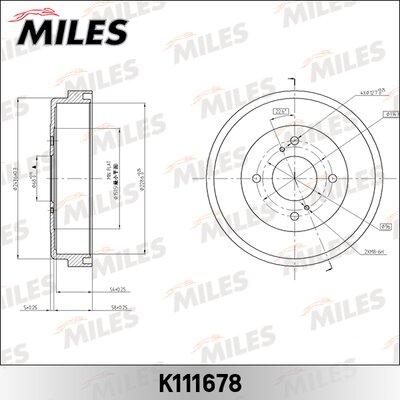 Miles K111678 - Гальмівний барабан avtolavka.club