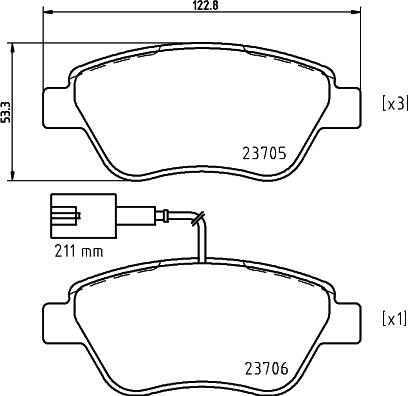 Mintex MDB2239 - Гальмівні колодки, дискові гальма avtolavka.club