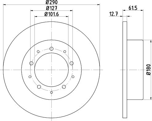 Mintex MDC468 - Гальмівний диск avtolavka.club