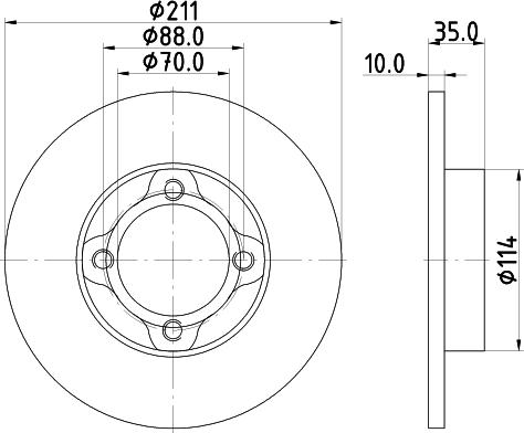 Mintex MDC1102 - Гальмівний диск avtolavka.club