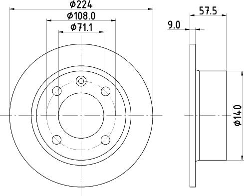 Mintex MDK0181 - Комплект гальм, дисковий гальмівний механізм avtolavka.club