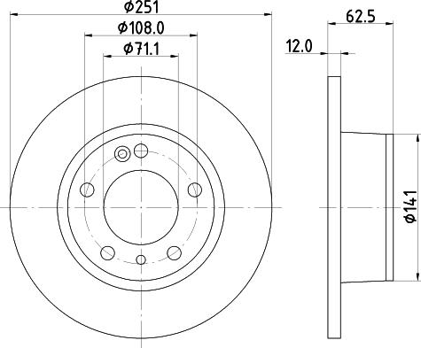 Mintex MDC835 - Гальмівний диск avtolavka.club