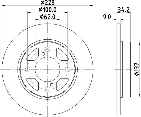 Mintex MDC2868C - Гальмівний диск avtolavka.club