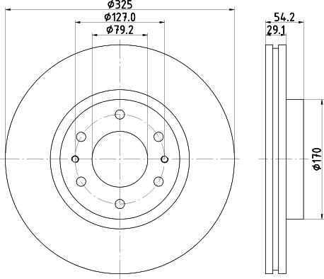 BENDIX 145342 - Гальмівний диск avtolavka.club