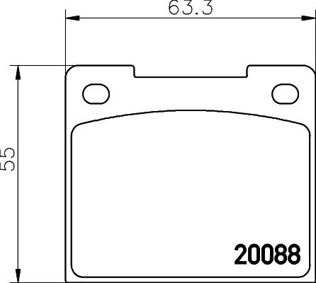 BOSCH BP501 - Гальмівні колодки, дискові гальма avtolavka.club