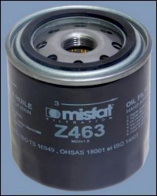 MISFAT Z463 - Масляний фільтр avtolavka.club