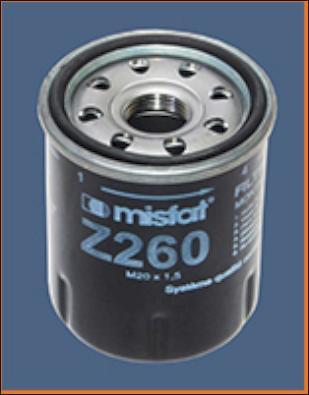 MISFAT Z260 - Масляний фільтр avtolavka.club