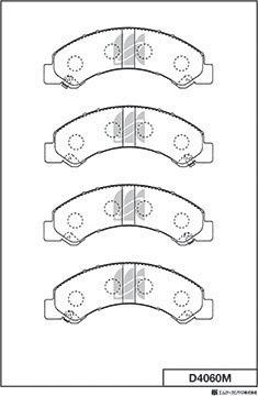 MK Kashiyama D4060M - Гальмівні колодки, дискові гальма avtolavka.club