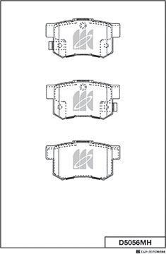 MK Kashiyama D5056MH - Гальмівні колодки, дискові гальма avtolavka.club