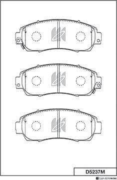 MK Kashiyama D5237M - Гальмівні колодки, дискові гальма avtolavka.club