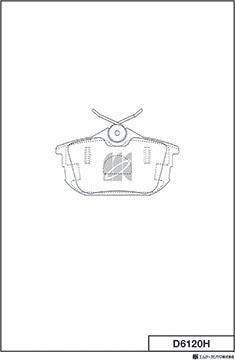 MK Kashiyama D6120H - Гальмівні колодки, дискові гальма avtolavka.club