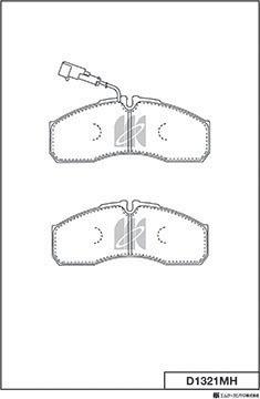 MK Kashiyama D1321MH - Гальмівні колодки, дискові гальма avtolavka.club