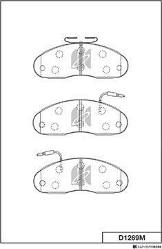 MK Kashiyama D1269M - Гальмівні колодки, дискові гальма avtolavka.club