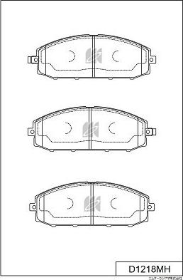MK Kashiyama D1218MH - Гальмівні колодки, дискові гальма avtolavka.club