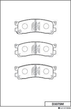 MK Kashiyama D3079M - Гальмівні колодки, дискові гальма avtolavka.club