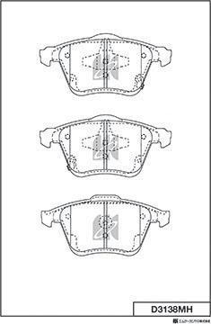 MK Kashiyama D3138MH - Гальмівні колодки, дискові гальма avtolavka.club
