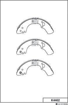 MK Kashiyama K4462 - Комплект гальм, барабанний механізм avtolavka.club