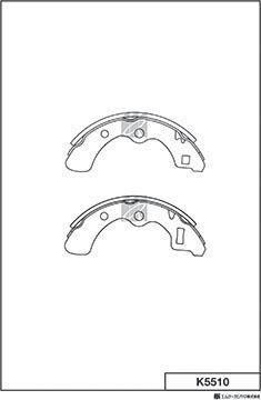 MK Kashiyama K5510 - Комплект гальм, барабанний механізм avtolavka.club