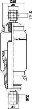 Montcada 0164540 - Гаситель, кріплення кабіни avtolavka.club