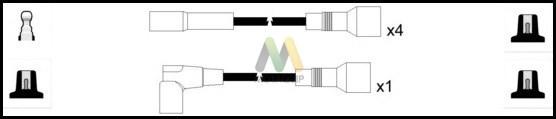 Motaquip LDRL1595 - Комплект проводів запалювання avtolavka.club