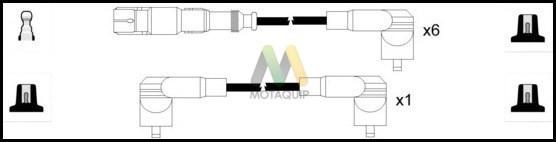 Motaquip LDRL1665 - Комплект проводів запалювання avtolavka.club