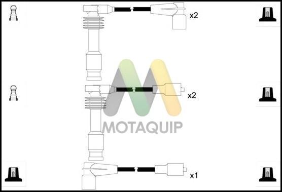 Motaquip LDRL1128 - Комплект проводів запалювання avtolavka.club