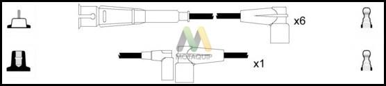 Motaquip LDRL1078 - Комплект проводів запалювання avtolavka.club