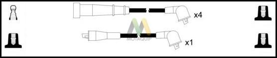 Motaquip LDRL180 - Комплект проводів запалювання avtolavka.club