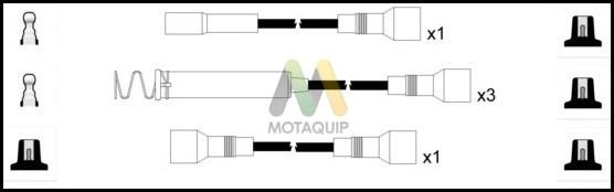 Motaquip LDRL1384 - Комплект проводів запалювання avtolavka.club