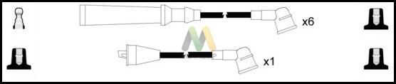 Motaquip LDRL1382 - Комплект проводів запалювання avtolavka.club