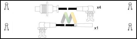 Motaquip LDRL1223 - Комплект проводів запалювання avtolavka.club