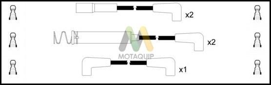 Motaquip LDRL1721 - Комплект проводів запалювання avtolavka.club