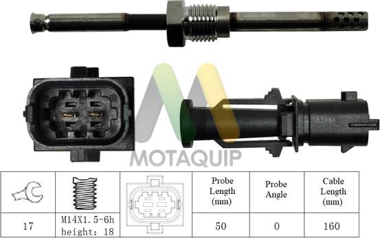 Motaquip LVET409 - Датчик, температура вихлопних газів avtolavka.club