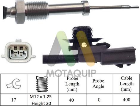 Motaquip LVET421 - Датчик, температура вихлопних газів avtolavka.club