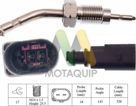 Motaquip LVET389 - Датчик, температура вихлопних газів avtolavka.club