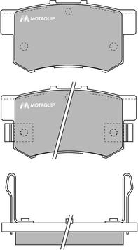 Motaquip LVXL550 - Гальмівні колодки, дискові гальма avtolavka.club