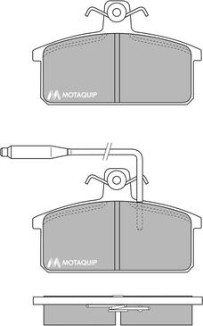 Motaquip LVXL652 - Гальмівні колодки, дискові гальма avtolavka.club