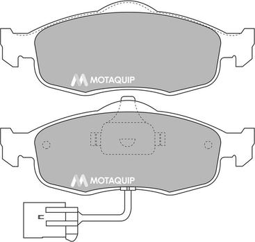 Motaquip LVXL661 - Гальмівні колодки, дискові гальма avtolavka.club