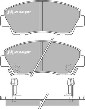 Motaquip LVXL607 - Гальмівні колодки, дискові гальма avtolavka.club