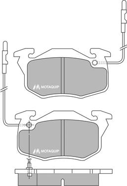 Motaquip LVXL671 - Гальмівні колодки, дискові гальма avtolavka.club