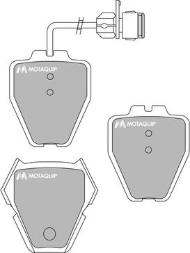 Motaquip LVXL1017 - Гальмівні колодки, дискові гальма avtolavka.club