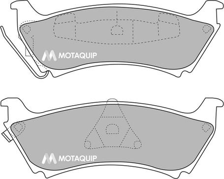 Motaquip LVXL1075 - Гальмівні колодки, дискові гальма avtolavka.club