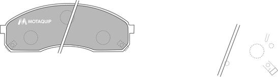 Motaquip LVXL1151 - Гальмівні колодки, дискові гальма avtolavka.club