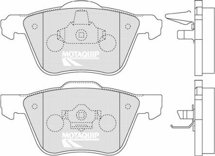 Motaquip LVXL1255 - Гальмівні колодки, дискові гальма avtolavka.club