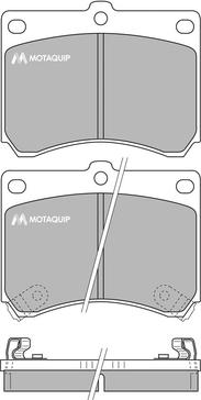 Motaquip LVXL744 - Гальмівні колодки, дискові гальма avtolavka.club