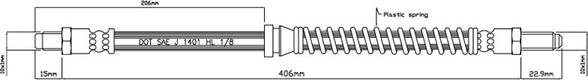 Motaquip VBH688 - Гальмівний шланг avtolavka.club